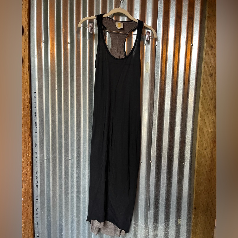 SIS SIS Racerback Bodycon Double Layer Knit Dress